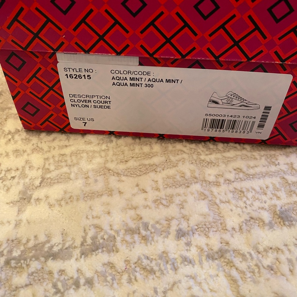 Tory Burch Clover Court Nylon/Suede Sneakers - Picture 10 of 10
